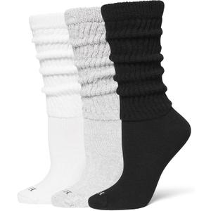 HUE Womens Slouch Socks Crew Boot Chunky Ribbed Cotton Scrunch
