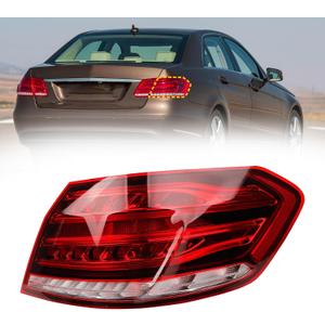 Dasbecan Passenger Right Side Tail Light Assembly Compatible with 2014-2016 Mercedes-Benz W212 E-Class E350 E250 E300 E400 E550 E63 Rear Lamp Outer w/Led Bulbs Replaces# 2129061403 MB2805112