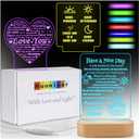 Friendship Gift for Women, 3D Illusion Lamp for Bestie, Wife, Best Friend Birthday Graduation Gifts for Women Daughter & BFF Birthday Holiday, 7 Colors+3 Modes, Dimmable