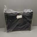 Stadium Seats for Bleachers, Bleacher Seats with Ultra Padded Comfy Foam Backs and Cushion, Wide Portable Stadium Chairs with Back Support and Shoulder Strap (Regular - 16.9"W x 13.2"D x 15.4"H, Black)