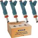 23250-37020 Performance 1.8L Fuel Injectors,Compatible with/Toyota 1.8 Prius V Plug-In 2010-2015,Compatible with/Lexus CT200h 2010-2017 |12 Holes| |Set of 4|