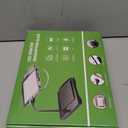 Large 5X Rechargeable Magnifying Glass with Light and Stand, 50 LED Flexible Gooseneck Hands Free Magnifying Desk Lamp,Full Large Page Magnifier for Reading,Sewing,Crafts,Painting,DIY, Black