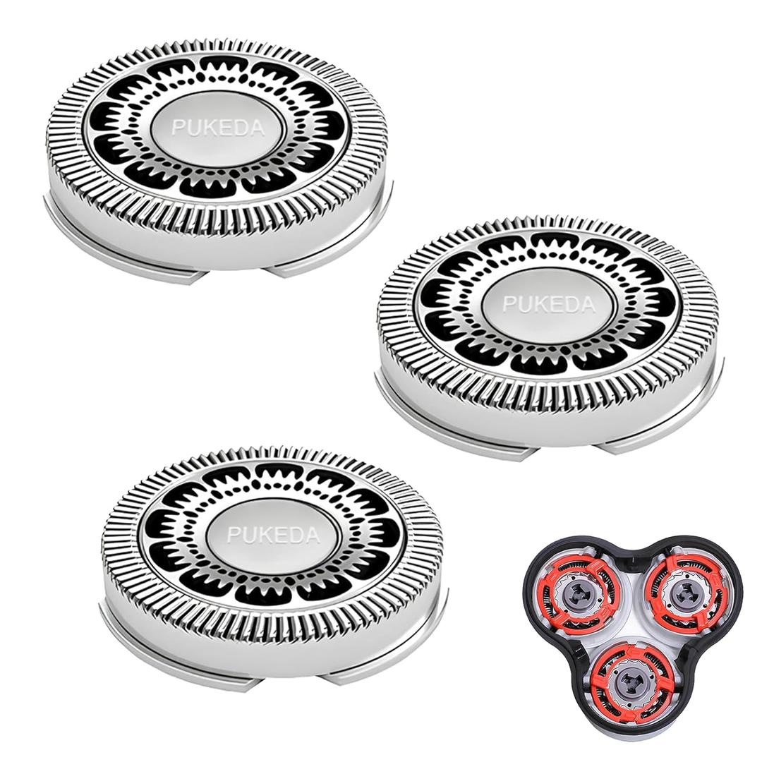 SH90 Replacement Heads for Philips Norelco Shaver Series 9000, SH90 Blades Complete Head, Sh90 Replacement Shaver Head for Series 9000(S9xxx) 8000(S8xxx), Double-Layer Blades with Base Bracket