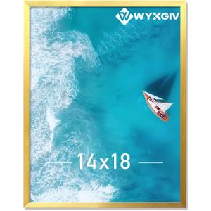 Gold 14x18 Picture Frame Lightweight yet Durable Frame Wall Hanging