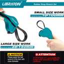 LIBRATON Strap Wrench 2-piece Multifunctional Adjustable Wrench Tools Oil Filter, Jar Opener