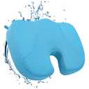 Hot Tub Booster Seat, 4D Air Mesh Weighted Hot Tub Pillow with Powerful Non-Slip Suction Cups, Ergonomic Booster Cushion, Quick Dry Spa Pillow Hot Tub Accessories for Adults Indoor Outdoor (Blue)