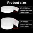 3 x Silicone Weather Stripping Seal Tape 1.77''x16.5 Feet Strip Bottom Draft Insulation Stopper Tape Weatherproof Soundproof for Door or Window Bathroom Shower Glass Gaps（45mm*5m）
