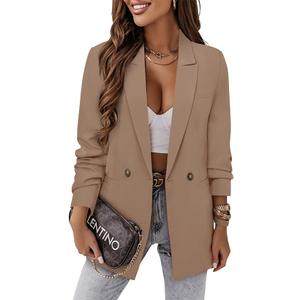 CRAZY GRID Women Business Casual Blazer Jacket Fashion with Lined Work Professional Suit Jacket, XXL