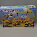 Sand Construction Kit,Sandbox,2.2lbs Magic Sand W/4 Take Apart Construction Trucks,Tower Crane,8 Sand Molds,4 Worker Figures,4 Road Signs,Toys for Boys Girls Age 4-8