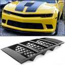 ECOTRIC Hood Scoop Vents Grille Compatible with 2014-2015 Chevrolet Camaro LS LT SS Z/28 ZL1 V8 V6 Replacement for 22828242