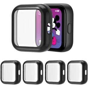 Valband 4 Packs Screen Protector Compatible with SyncUp Watch, Ultra Slim Soft Full Cover Case for SyncUp Kids Watch, Black/Black/Black/Black, Set of 3