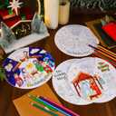 12 Sets Color Your Own Funny Nativity Crafts DIY Christmas Nativity Scene Crafts Religious Christian Jesus Angel for Christmas Party Activities Vacation Bible