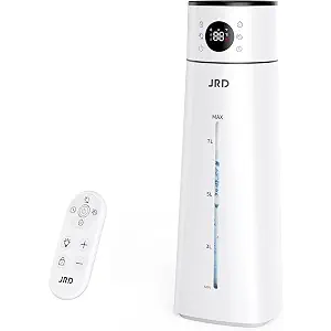 JRD Humidifier Large Room, 8L/ 2.1Gal Ultrasonic Cool Mist Humidifier for Bedroom, Quiet Humidifier with Remote Control, 10 Mist Modes, 24H Timer, AI Mode for Baby Home Office Adults Plants