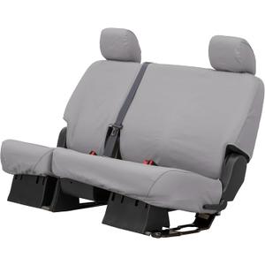 Covercraft Polycotton Custom Seat Covers | Fits 2024-2025 Toyota Tacoma (Excludes Hybrid) | 2nd Row 60/40 Bench Seat, Grey