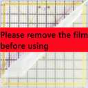 Quilting Rulers,7 Square Quilting Ruler (2.5",3.5",5",6.5", 8",10",12.5"),Quilting Cutting Squares,Quilting Rulers Acrylic,Cutting Ruler with Non-Slip Rings for Quilting and Sewing (Yellow)