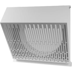 10" Inch Dryer Exhaust Vent Cover with Rubber Gasket - White Galvanized Steel Dryer Vent - Robust and Weatherproof Outside Dryer Vent Air Exhaust Box - Duct/Surface Mounting Dryer Wall Vent