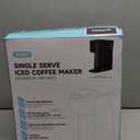 Mini Hot and Iced Coffee Maker Single Serve, for K Cup and Ground, 6 to 14 Oz Brew Sizes, with Recipe Book, for Home, Travel, RV, Office and Dorm, Classic Black (2.0 Version)