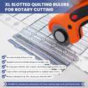 XL Slotted Quilting Ruler-17-3/4in x 22in,Non-Slip, Compatible with CGRGE1XL