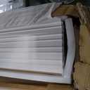 LARWORKS WPC Slat Wall Panels 8 Pack 96" x 6.6", Waterproof Fluted Wall Paneling, Accent 3D Wall Panel for Wall Decor, Bathroom, Bedroom, Office - High Grille Elm (Cover Approx.35 sq.ft)