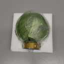 LUSHARBOR Battery Operated Lamp with Timer, Decorative Green Glass Table Lamp Cordless, Small Ambient Lamp for Bedside Bedroom Living Room Decor -Green