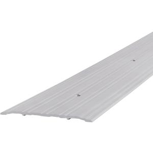 M-D Building Products 68627 Sturdy Aluminum Commercial Fluted Saddle Threshold, Mill Finish: Stylish Doorway Transition Draft Protection (36 in L X 1/4 in W X 6 in H)