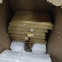 popamaz Christmas Stocking Holders for Mantle, Weighted Stocking Hangers, Christmas Stocking Hooks for Tables Window Fireplace Mantle Decoration(Gold, 5PCS)