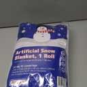 PREXTEX Artificial Snow Roll - Large Fluff for Christmas Village Displays, 94"x31" Tabletop Dcor, and Winter Wonderland Party Scenes - Thick White Blanket for Holiday Backdrops and Festive Decoration