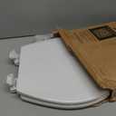BEMIS 500EC 390 Toilet Seat with Easy Clean & Change Hinges, 1 Pack Round, Cotton White