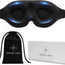 Infinite Aura Sleep Mask 3D Contoured Eye Mask for Sleeping, Adjustable Strap, Memory Foam, Lightweight & Breathable Blindfold for Travel, Naps, Meditation