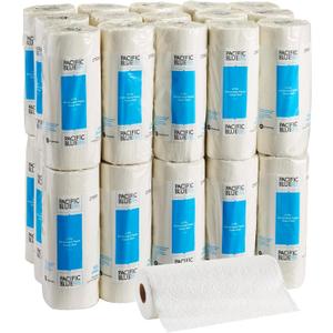 Georgia-Pacific Pacific Blue Select 2-Ply Perforated Roll Paper Towels by Georgia-Pacific Pro, 100 Sheets Per Roll, 30 Rolls Per Case,white - 27300