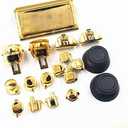 New Dpad L2 R2 L1 R1 Trigger Button Buttons Dpad Thumbsticks for PS4 Pro Slim JDM 040 JDS040 JDM 050 JDS050 4.0 5.0 Versions Controller - Chrome Gold