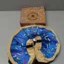 Dog Donut Collar | Alternative to Traditional or Soft Dog Cones | Inflatable Post-Surgery Cone for Medium Dogs (Blue)