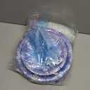 Frozen Party Plates Supplies, Blue and Purple Snowflake Winter Wonderland Disposable Tableware for Christmas Winter Holiday New Year Birthday Party Supplies Decorations, Serve 24