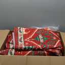 Lahome Christmas Rugs for Living Room, Soft Bedroom Rug 8x10 Under Bed Print Xmas Carpet Reindeer Christmas Home Decor, Stain Resistance Non Shedding Indoor Carpet for Office Room Dining Room