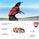 Ezydog DFD Dog Life Jacket - Adjustable Swimming Safety Vest with Reflective Trim & Durable Grab Handle - 50% More Flotation Material - X-Large, Yellow