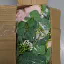 Dolicer 2Pcs 13Ft Artificial Eucalyptus Garlands with Flowers - 8 Roses, Faux Floral Greenery Garlands Fake Flowers Vines for Wedding Table Centerpieces Arch Party Ceremony Backdrop Decor (Pink)