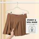 24-Pack Beige Velvet Hangers with Clips Adjustable,Adult Hangers,Heavy-Duty,Felt,Non-Slip,Space Saving,Slim Outfit Hanger for Pants, Skirts, Suits,Coats, Dresses ect.