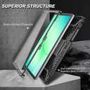 Fintie Shockproof Case for Samsung Galaxy Tab A11+ Plus 11 Inch 2025/ A9+ Plus 2023, Tuatara Rugged Unibody Hybrid Bumper Kickstand Cover Built-in Screen Protector, Black