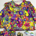 70s Hippie Dress Costumes Necklace Earrings Sunglass Women Disco Outfit, 60s Party Costume, Halloween Retro Dresses L