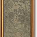 HUARCEY Gold Framed Canvas Wall Art, Antique Sketch Landscape Pictures Vintage Decor, Bedroom Kitchen Shelf Decor, Dark Moody Retro Country Farmhouse Canvas Paintings, 12x16inch