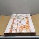 Wodkwq Nursery Wall Art Safari Animal Canvas Prints Girl Boy Baby Room Decor Poster Toddler Room Decoration Boho Rainbow Painting Jungle Pictures Set of 3 for Kids Bedroom Bathroom 12x16in Unframed