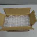 Zfyoung 50 pcs plastic cosmetic jar 5g/5ml clear case with snap lids portable,Travel Storage Cosmetic Samples Beauty Products Mini Containers with Lids, Airtight Cosmetic Containers with Lids,Holds lotions, creams, beads, rhinestones.