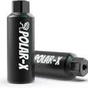 Volo Polar-X Bike Pegs BMX Accessories 3/8 Inch 1 Pair Solid Axles Rear Front Foot Resting Street Stunt Aluminum Alloy Non-Slip Light Weight Bicycle Kids Cycling Scooter (Black)