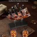 Kollea Birthday Gifts for Men Dad, Pirate Ship Whiskey Decanter Set with 2 Glasses, Liquor Dispenser for Home Bar, Funny Gift Ideas for Him, Husband, Father, Boyfriend, Christmas, Sailor & Captain