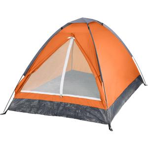 2 Person Camping Tent with Rain Fly and Carrying Bag (Orange)