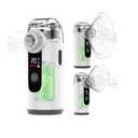 Hand-held Nebulizer for Respiratory System, Portable Nebulizer with Self-Clean Mode, Rechargeable Nebulizer for Home Office Travel