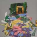 St. Patrick's Day Balloon Garland Arch Kit, 158pcs Pastel Balloons with Lucky Clover Rainbow Patrick Hat Star Foil Balloons for St.Patrick Day Irish Festival Party Baby Shower Decorations