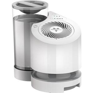 Vornado EV100 Evaporative Whole Room Humidifier with SimpleTank, Easy-Fill, 1 Gallon Capacity, 2 Speeds, Electronic Humidistat, Antimicrobial Treated Wick, Perfect for Home, Bedroom, and Living Room