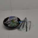 Metal Bird Bath for Outside Garden Birdbath Bowl, Freestanding Birdbaths & Birdfeeder for Outdoors, Bird Baths Feeder Bowl with 5 Prongs Base Stake for Patio Yard Lawn Decor (2-in-1)