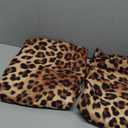 Brown Leopard Throw Pillow Covers Set of 2 Queen Size Black Cheetah Skin Wild Animal Print Pillow Cushion Cases Standard Pillow Cases Decorative Pillowcase 20X30 Inch for Sofa Bed